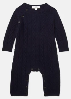 Baby Cashmere Cable Bodysuit