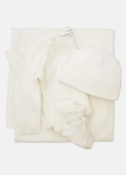 Baby Cashmere Cable Bodysuit