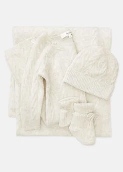 Baby Cashmere Cable Bodysuit