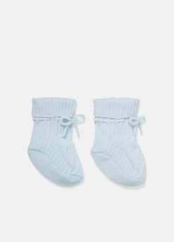 Baby Cashmere Cable Booties