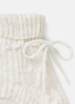 Baby Cashmere Cable Booties