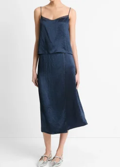 Beaded-Border Satin Camisole