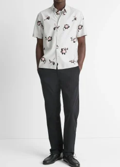 Cascading Floral Short-Sleeve Shirt
