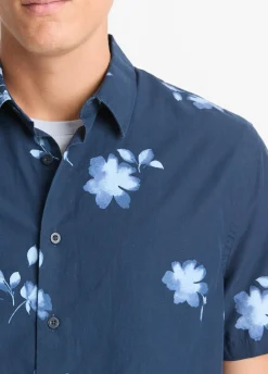 Cascading Floral Short-Sleeve Shirt