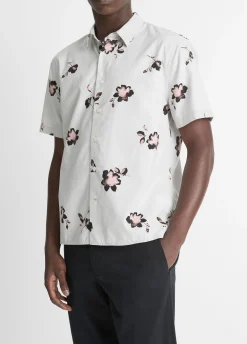 Cascading Floral Short-Sleeve Shirt