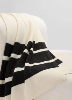 Cashmere Jersey Stripe Throw