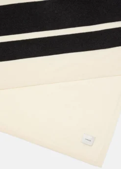 Cashmere Jersey Stripe Throw