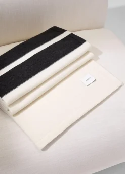 Cashmere Jersey Stripe Throw