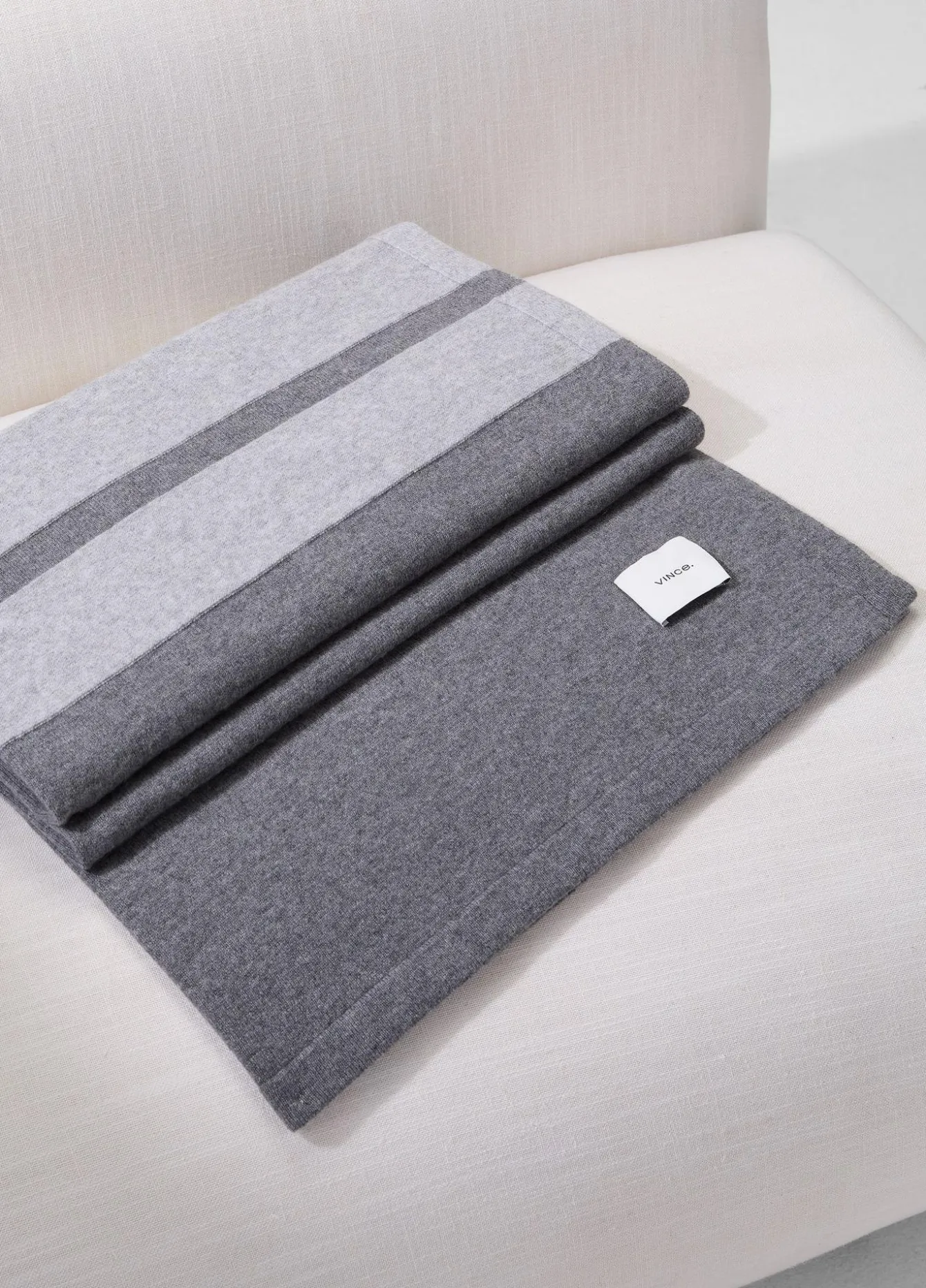 Cashmere Jersey Stripe Throw