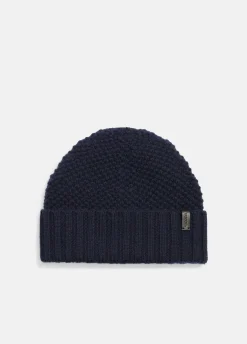Cashmere Tuck-Stitch Beanie