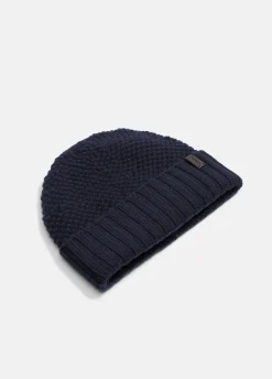 Cashmere Tuck-Stitch Beanie