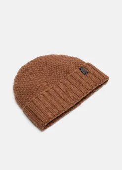 Cashmere Tuck-Stitch Beanie