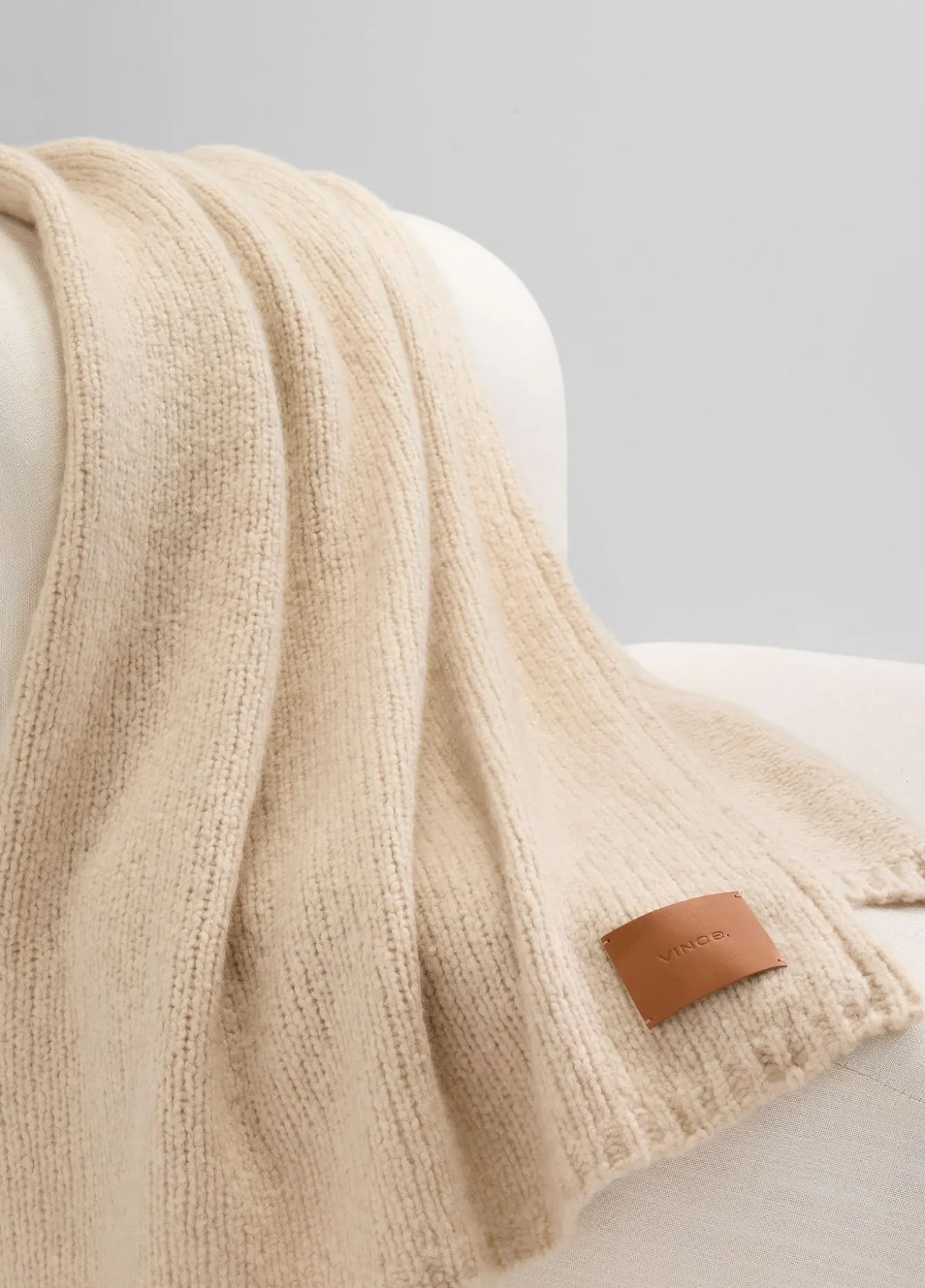 Cashmere-Silk Jersey Throw
