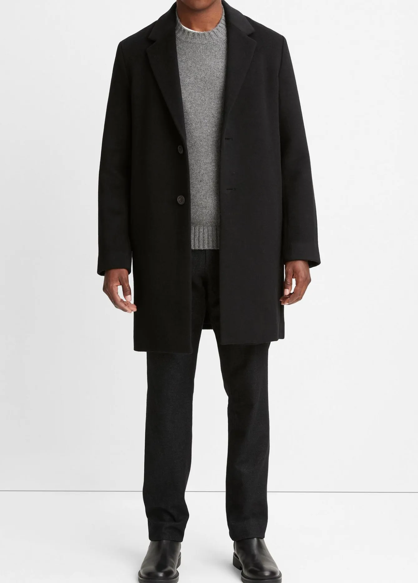 Classic Italian Wool-Blend Coat