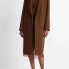 Classic Wool-Blend Straight Coat