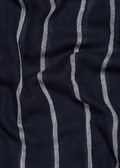 Cotton Gauze Awning Stripe Scarf
