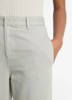 Cotton Low-Rise Wide-Leg Pant