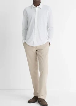 Cotton Piqué Button-Front Shirt