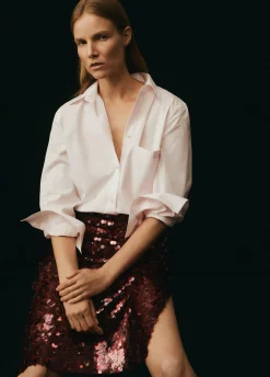 Cotton Relaxed Straight Shirt