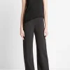 Cotton-Blend High-Waist Bias Pant