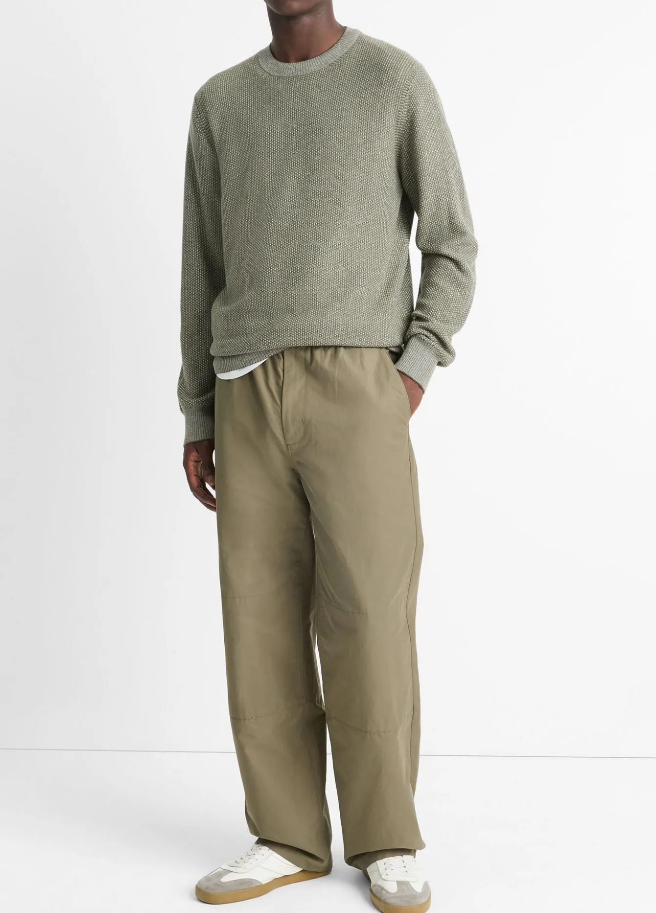 Cotton-Blend Parachute Pant