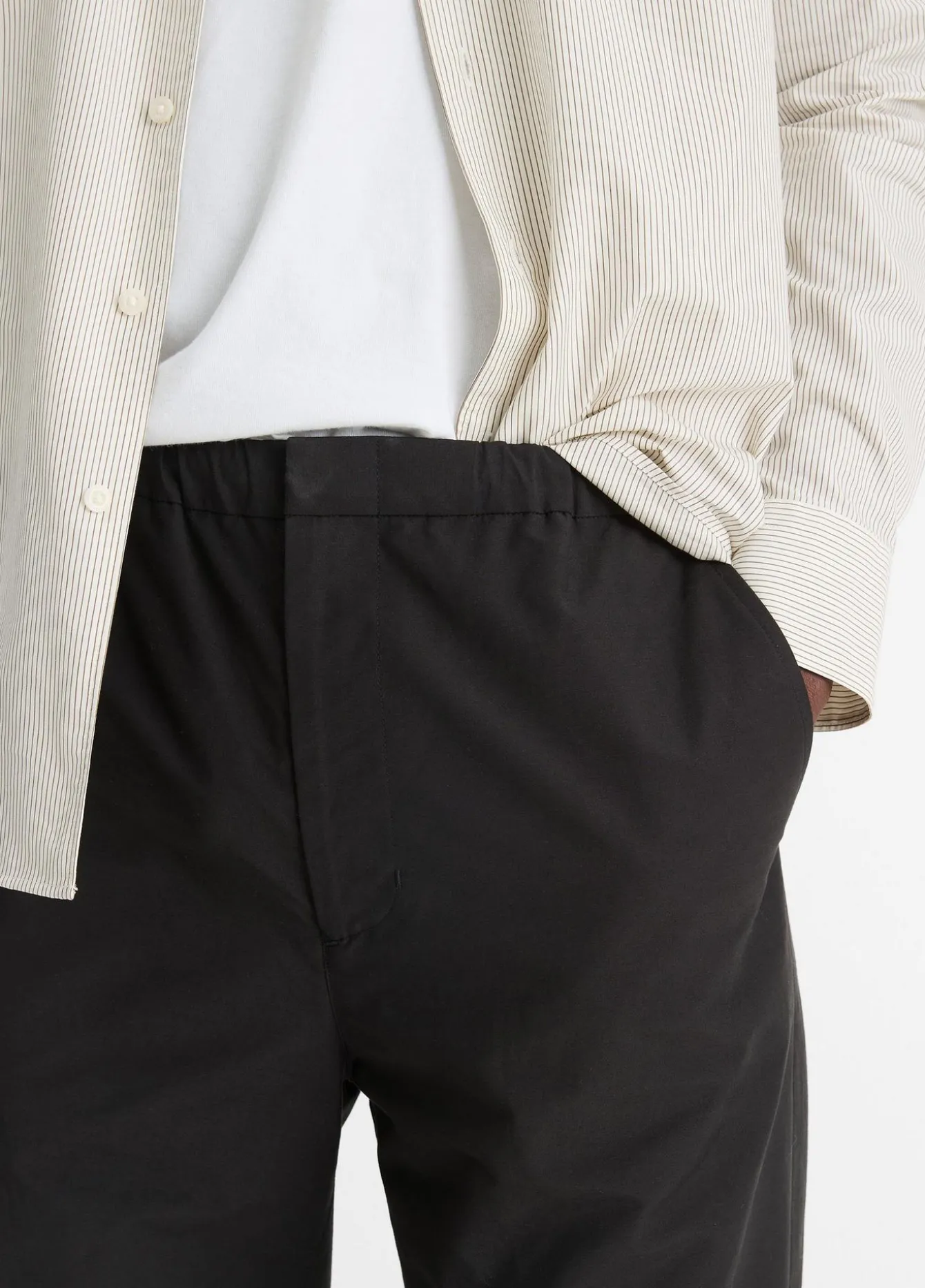 Cotton-Blend Parachute Pant