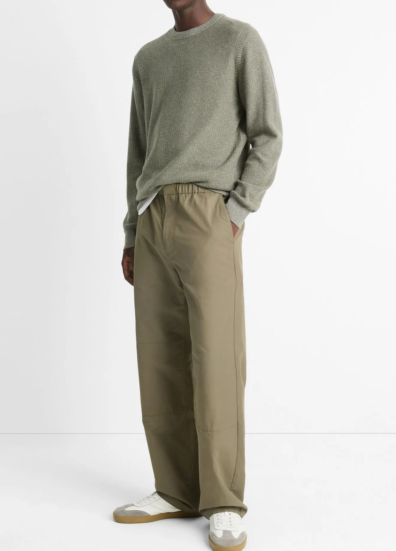 Cotton-Blend Parachute Pant