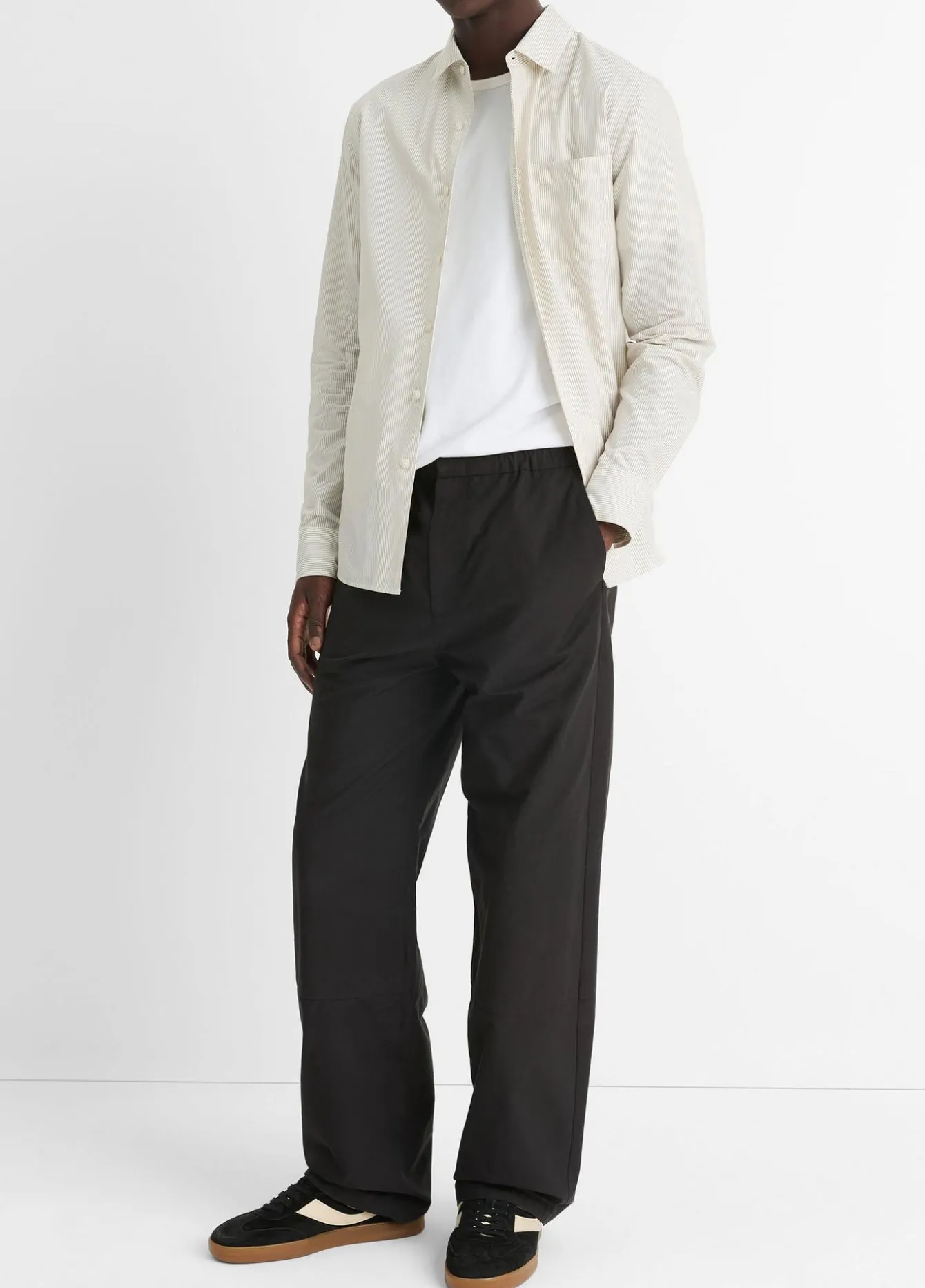 Cotton-Blend Parachute Pant