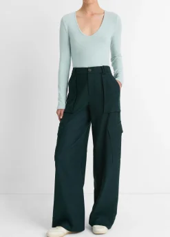 Cozy Long-Sleeve V-Neck Top