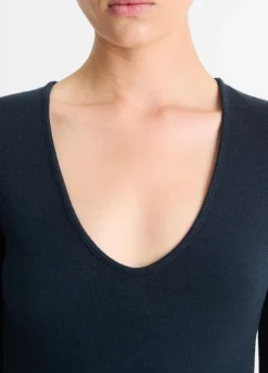 Cozy Long-Sleeve V-Neck Top