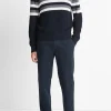Crafted Crochet Striped Cotton Sweater