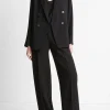 Crepe Double-Breasted Blazer