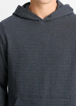 Crosshatch Birdseye Cotton-Blend Hoodie