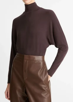 Dolman-Sleeve Turtleneck Bodysuit