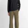 Double-Face Cotton-Blend Long-Sleeve Polo Shirt