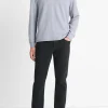 Double-Face Cotton-Blend Long-Sleeve Polo Shirt
