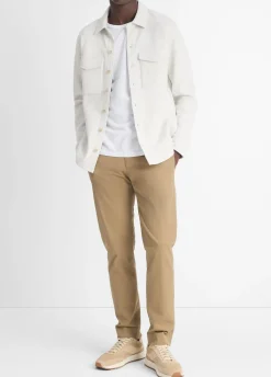 Double-Knit Cotton-Blend Piqué Shirt Jacket