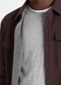 Double-Knit Cotton-Blend Piqué Shirt Jacket