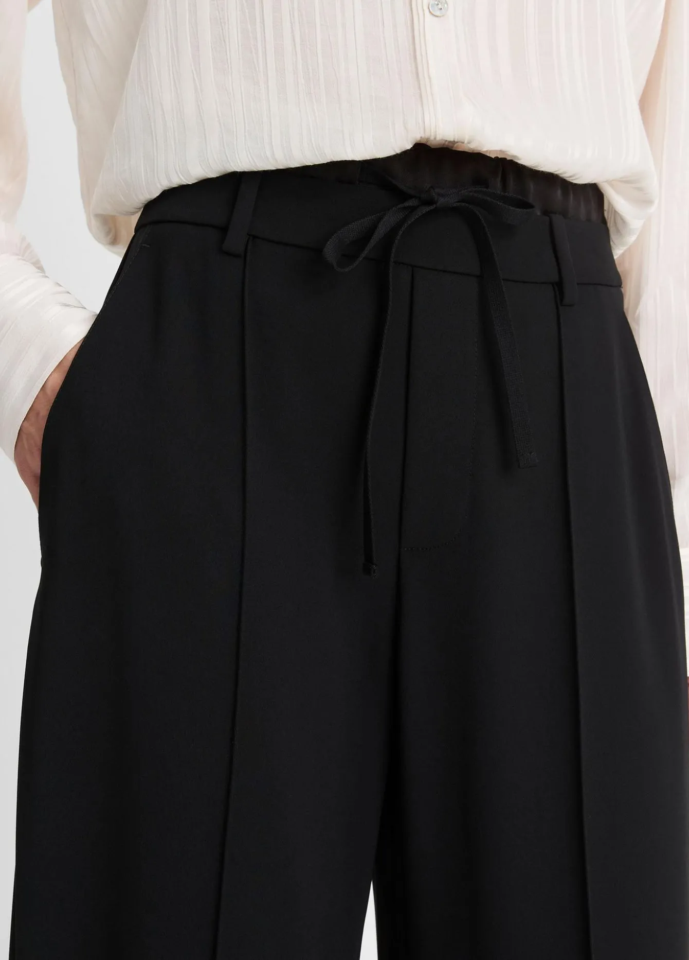 Double-Waistband Drawstring Pant