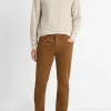 Dylan Slim 5-Pocket Peached Stretch-Cotton Pant