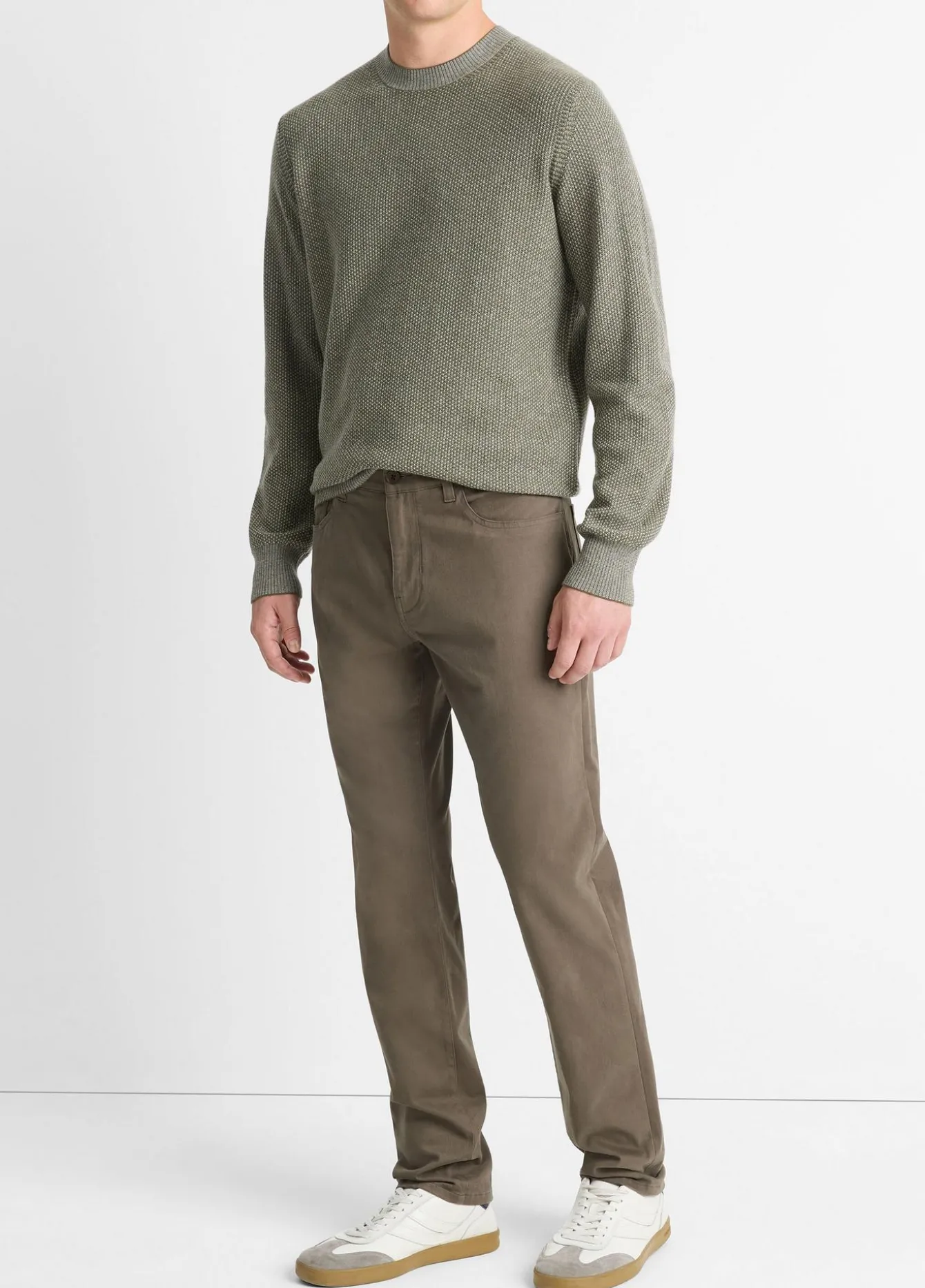 Dylan Slim 5-Pocket Peached Stretch-Cotton Pant