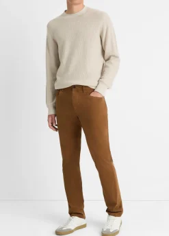 Dylan Slim 5-Pocket Peached Stretch-Cotton Pant