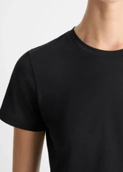Essential Pima Cotton Crew Neck T-Shirt