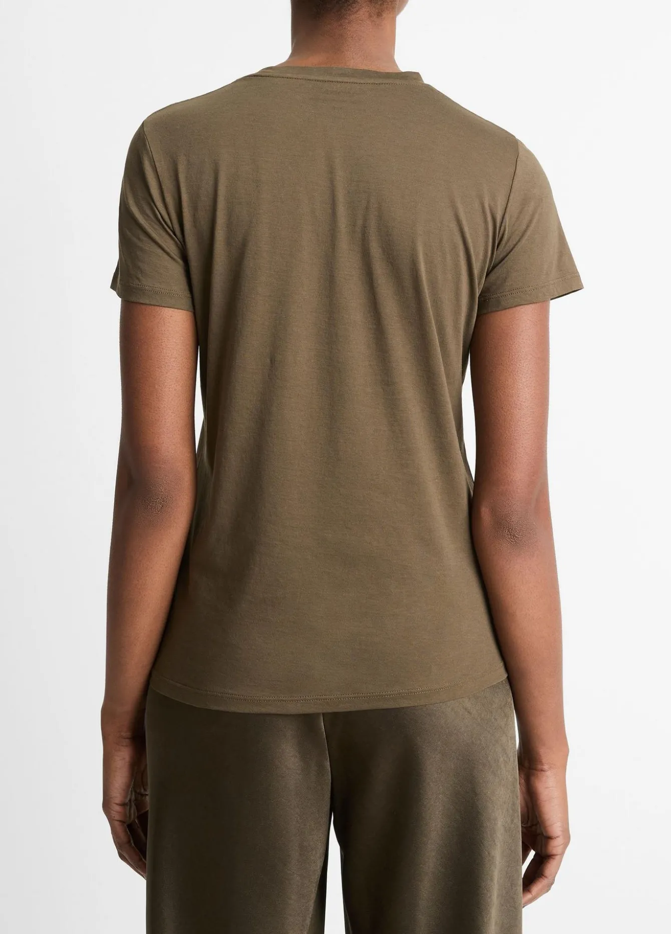 Essential Pima Cotton Crew Neck T-Shirt
