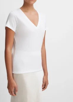 Essential Pima Cotton V-Neck T-Shirt