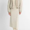 Faux Fur-Lined Bomber Jacket
