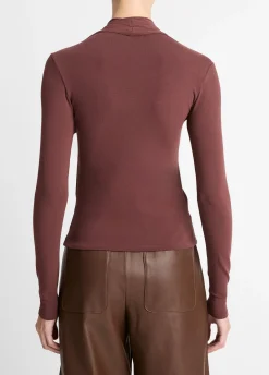 Fixed Wrap Long-Sleeve Top