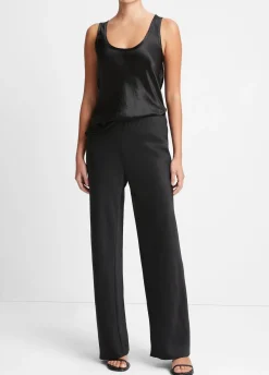Fluid Satin Bias Pant