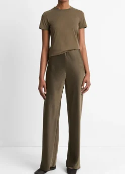 Fluid Satin Bias Pant