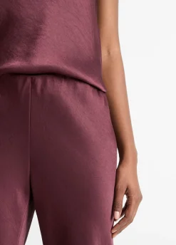 Fluid Satin Bias Pant